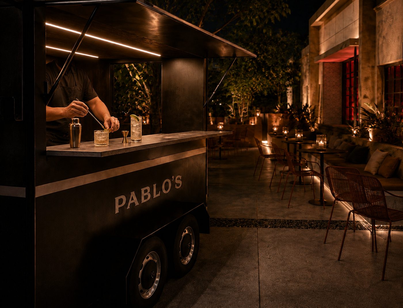 Pablo's front patio